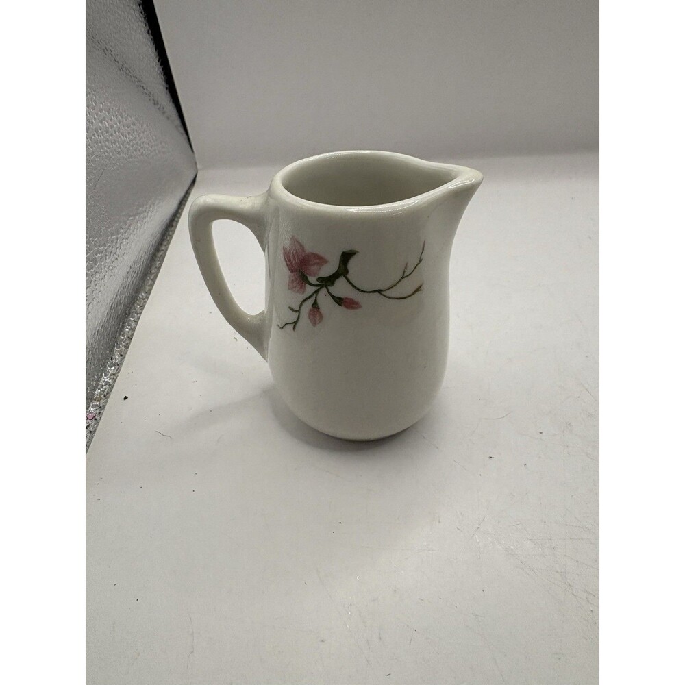 Vintage Syracuse China Cherry Blossom Small Creamer 3” Tall